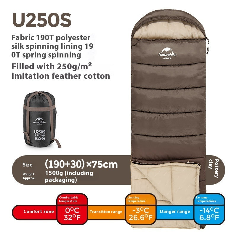 Discover the Ultimate Comfort with the Envelope Hooded Double Sleeping Bag